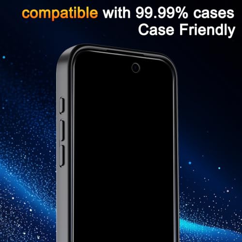 TZGZT Privacy Screen Protectors for iPhone 17 Pro Max, Tempered Glass, HD | Industrial-Grade 9H Hardness Shatterproof, Case Friendly, Secondary Tempered Edges, Scratch Resistant, Easy Install, 1 Pack - image 7