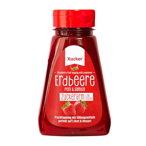 Xucker Quetschmarmelade - Fruchttopping Erdbeere 200g – zuckerarm, vegan, ohne Kerne, mit Erythrit & Stevia Xucker Quetschmarmelade - Fruchttopping Erdbeere 200g – zuckerarm, vegan, ohne Kerne, mit Erythrit & Stevia