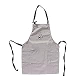 Weiche Baumwollschürze, wasserdicht, Cartoon-Hundegesicht, Kochkleid mit Tasche, Küche