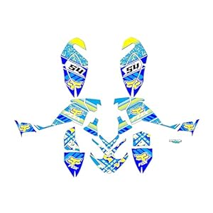 Kalair Gfx Graphics Kit For Polaris Outlaw 500 525 (2006-2008) Split Series - Atv Utv Dirt Bike Stickers, Quad Dirtbike Racing Decal Automotive Motocross Accessories No-Plastics 7 41pyex+abwl. sl500 . ss300