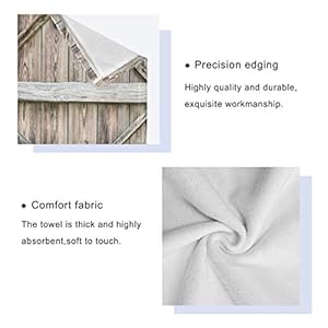 Oyihfvs Vintage Wooden Old Door with Lock Texture Set of 3 Highly Soft Absorbent Towels 1 Bath Towel 1 Hand Towel 1 Face Washcloth for Spa Bathroom Hotel Kitchen Beach Gym