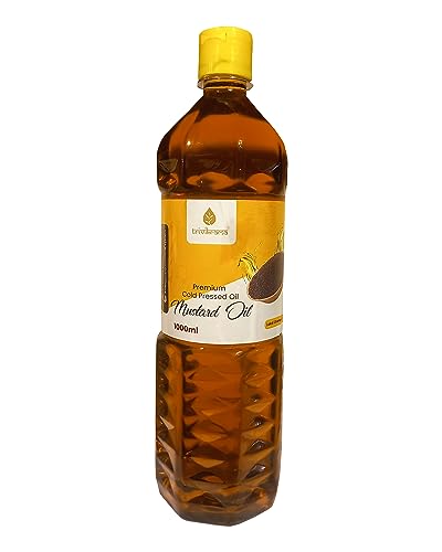 Image of Trivikrama Wood Pressed Black Mustard Oil - 1 Litre | Bottle | Kolhu /Kacchi Ghani /Chekku | Natural | Chemical-Free | Cold Pressed Mustard Oil for Cooking | Sarson Oil