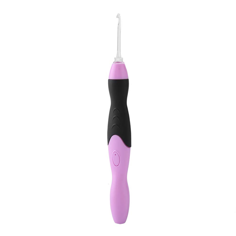 Uncinetti a Tulipano Set di Uncinetti con Luce Set di Uncinetti Illuminati a Led Ricaricabili USB 9 in 1 con Rosa