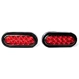 Krator TRL-N10 Led Light (12V Oval Trailer Low Profile Kit Tail Stop Turn Running s...