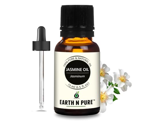 Image of Earth N Pure Jasmine Essential Oil for Aromatherapy With Glass Dropper| 15 ML