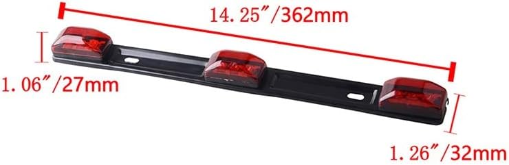 リアバンパーサードテールブレーキシグナルライト 3-LED パーキングストップランプ ために 【フロー】 シボレー ために