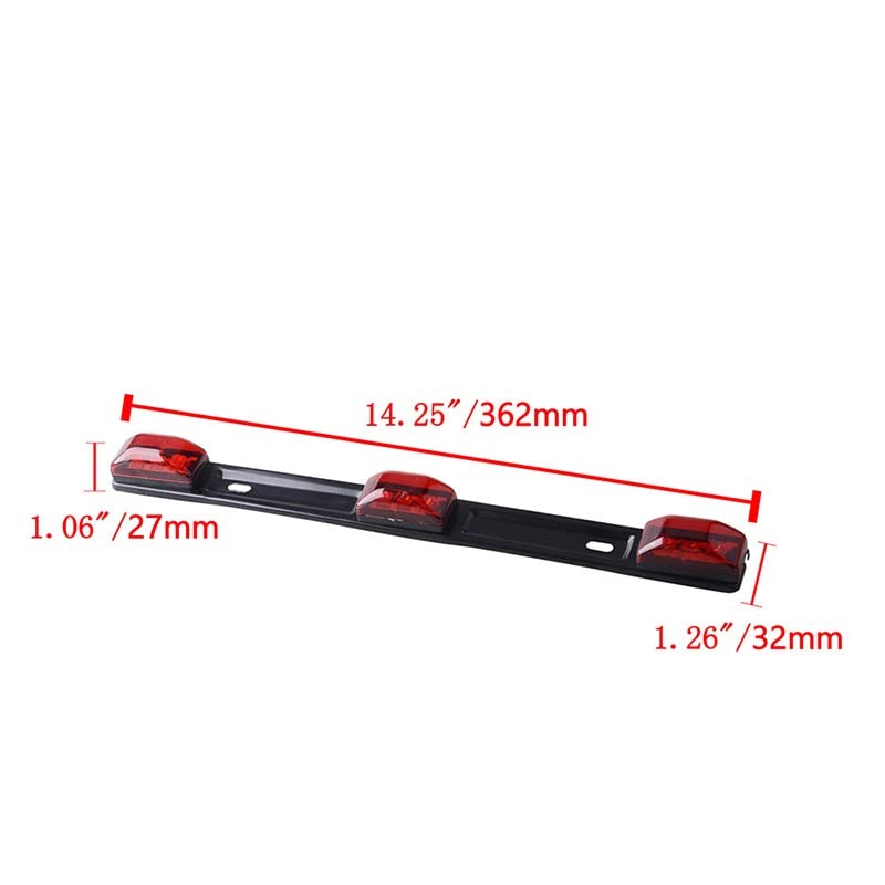Feu stop surélevé rouge compatible Chevy Silverado et feux stop camionnette
