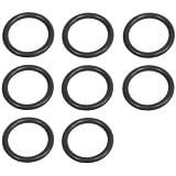 Pushrod Tube Seal Set (8 Pieces) - Case Side (Inner) - Copmpatible with VW Bus 1972-1979 1700-2000cc & Vanagon 1980-1983 - Replacement for 021109345B