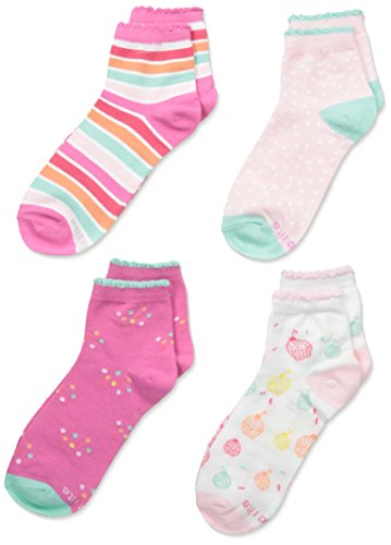 Stride Rite Girls' Sprinkles Quarter Socks (4pk)