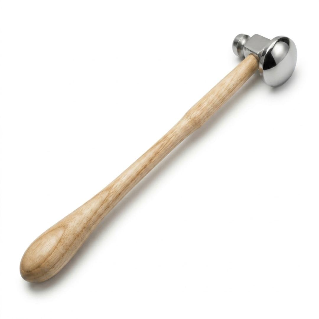 NS Crafts® Professional Ball Peen Dome Chasing Hammer, 32mm Repousse