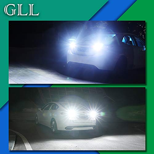 GLL 2pcs Bianco 1156 LED Canbus P21W 1141 1003 Lampadine BA15S 7506 LED con 114-3014-SMD 3250 Lumen Utilizzati Solo per Luci di Svolta per Auto 6500K (12V DC)