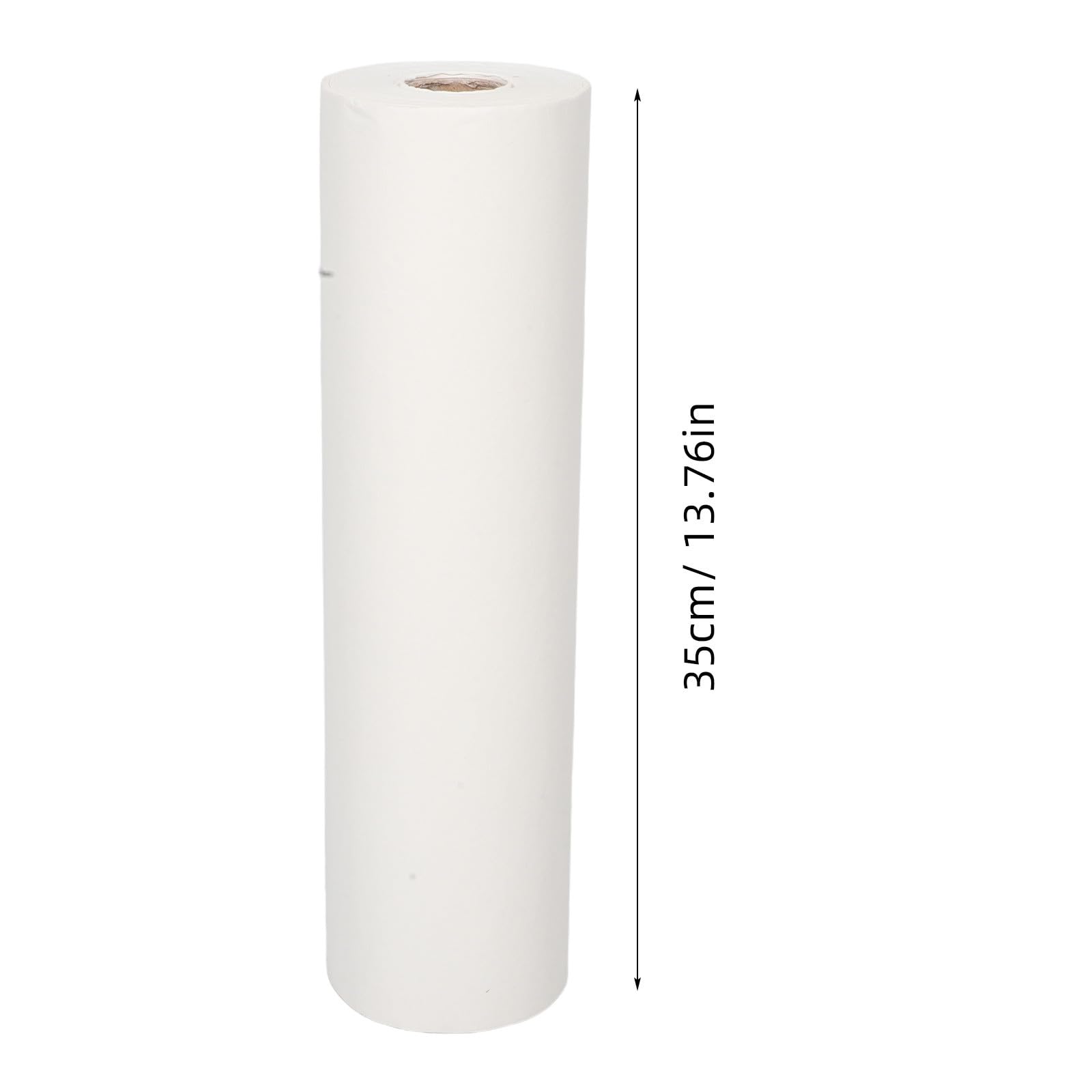 Mipcase Rollo de Papel Xuan para Caligrafía y Pintura, Papel de Arroz Semicrudo de 35 Cm de Ancho, 50 Metros, Engrosado para Proyectos Artísticos, Material de Arte Chino para