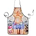 BESTONZON Tablier de Cuisine Humoristique pour Barbecue, déguisement de fête pour Femme