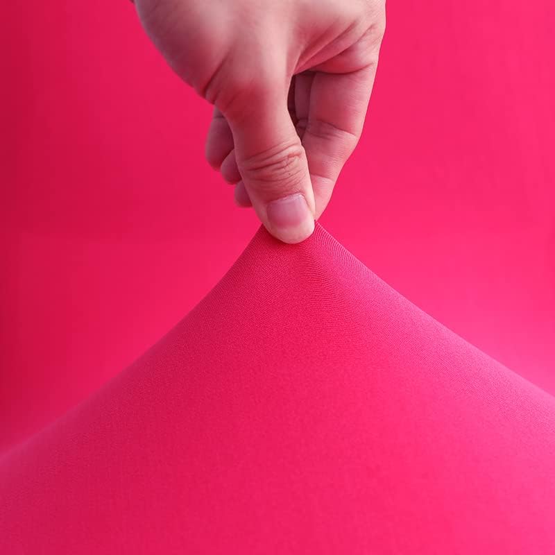 Miniatura 4 de Mantel Highboy de elastano elástico redondo de 30 pulgadas y 32 pulgadas para mesa de cóctel, esquinas cuadradas (30-32 pulgadas de diámetro x 43