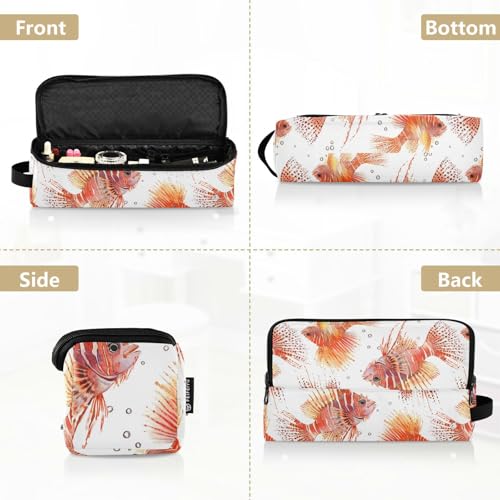 Bolsa de Viaje para Herramientas Capilares Aesthetic Red Lionfish con Alfombrilla Resistente al Calor para Planchas y Rizadoras miniatura 5