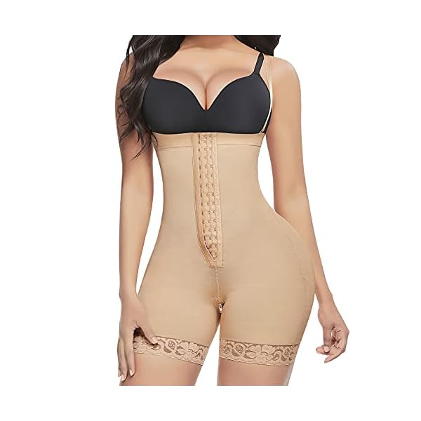 Lover-Beauty-Shapewear-for-Women-Tummy-Control-Body-Shaper-Butt-Lifter-Thigh-Slimmer-Faja-Plus-Size-with-Zipper-Crotch Lover-Beauty Colombian Fajas for Women Fajas Reductoras Y Moldeadoras Butt Lifting Shapewear for Women