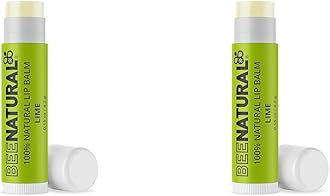 Bee Natural100% Natural Moisturising Lip Balm, Lime Flavour, 4.2g (Pack of 2)