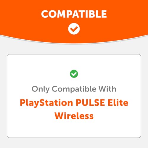WC PadZ Pulse Elite - Almohadillas para auriculares PS5 Pulse Elite de cuero PU | Hecho por Wicked Cushions | Cojín más grueso y apertura más amplia | Negro miniatura 2