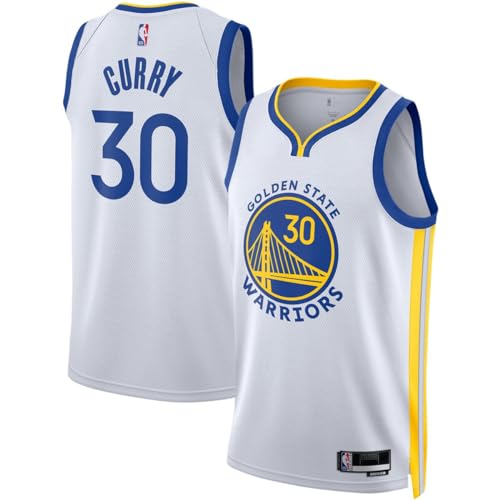 Stephen Curry Golden State Warriors NBA Kids Youth 8-20 Association Edition White Swingman Jersey (US Numeric 10 12 Regular White)