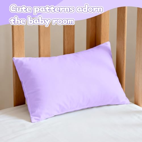 Image of UOMNY Toddler Pillowcases, 13X18 12x16 14x19 Flower Baby Pillow Case 2 Pack Small Pillow Covers for Travel Pillow