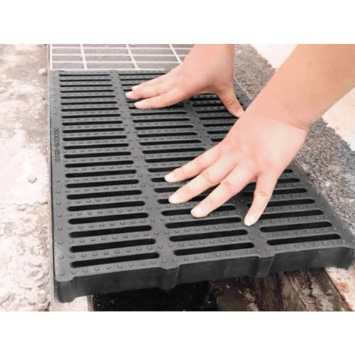 Couvercle de drain extérieur durable en plastique de remplacement pour canal de jardin