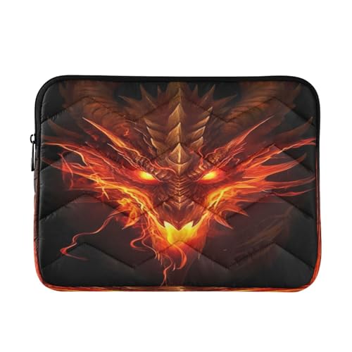 Funda para portátil rojo Dragon Head 13-14 pulgadas miniatura 1