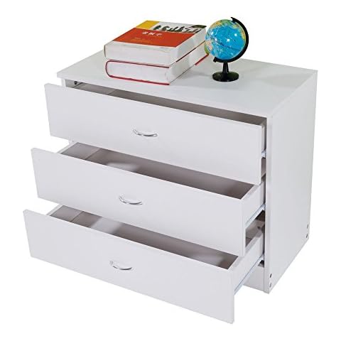 ADSRO MDF Wood Dresser with 3 Drawers,Modern Free-Standing Storage Cabinet for Bedroom, Living Room, Bathroom, Home Furniture Cover