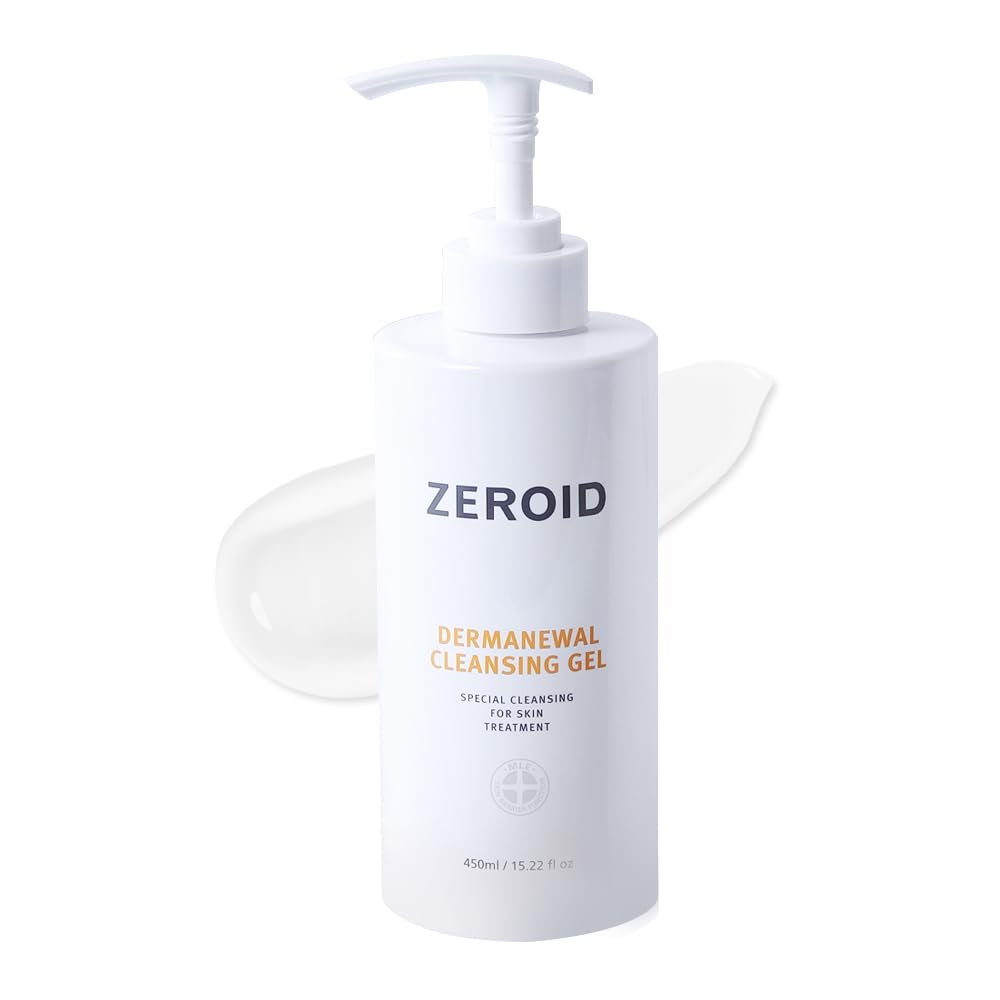 ZEROID | Dermanewal Cleansing Gel | Hydrating Face and Body Wash | Moisturizing Korean Shower Gel | Body Care for Women & Men | Korean Bath Products | Body Care Skin Treatments | 15.22 fl oz (450ml) - Image 2