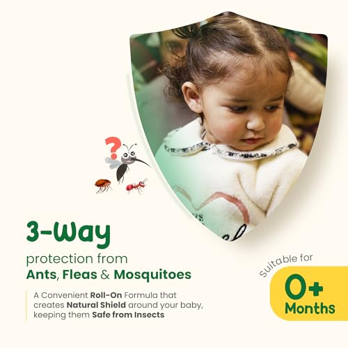 Image of Mother Sparsh Natural Mosquito Repellent Fabric Roll-on for Babies-12ml, DEET Free 3-Way Protection from Mosquitoes, Fleas and Ants