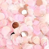 🎊Confeti recibido: la entrega incluye confeti redondo de 5 colores diferentes, puede elegir el color favorito según la escena requerida.