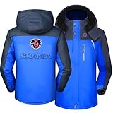 Herren Skijacke Für Scania, Dicker Funktionsjacke Herren Winterjacke Fleece Lined...