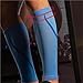 CHYLMAPHEN 1 Pair Leg Cover Compression Sleeves Breathable Elasticity Calf Compression Sleeve Sweat Absorption for Shin Splint Relief, Recovery, Running(Black,L-XL)