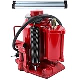 OCPTY Hydraulic Bottle Jack, 30 ton (66,000 lbs) Air Hydraulic Bottle Jack Lifting Automotive Welded for Repair Vehicle, Pickup, Truck, SUV, Industrial Engineering w/Manual Handle, Red