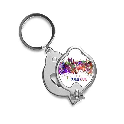 Trimmer ongle Londres ville aquarelle avec coupe-ongles précision métal