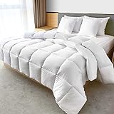 Mea Cama Down Alternative Comforter - Super Soft and Fluffy 350 GSM Filling (Queen)