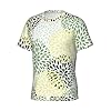 Kycvds Petals Garden Leaves Print Casual Black T-Shirts Crew Neck Short Sleeve for Gym Athletic Running Basic Tees, Black, Large #5