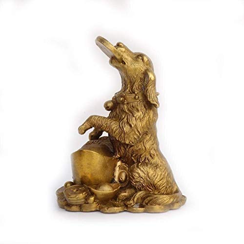 Figurine Chien Chinois en laiton, cadeau idéal pour la maison