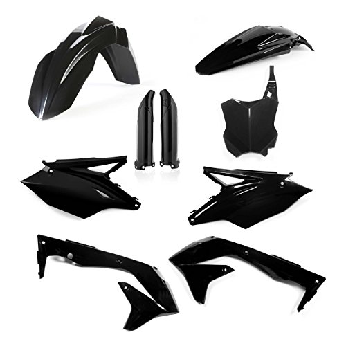 Kit plastiques kAW KXF 450 2016 noir pour carrosserie moto cross