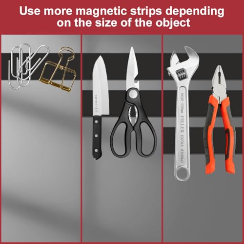 AXFEE Magnetband Selbstklebend, 2M Magnetstreifen für Fliegengitter & Moskitonetze, Fliegenband Magnetband mit Starker Kleber, fliegengitter Magnet Zuschneidbar für Küche, Schule, Büro(1.5cmx1.5mm)