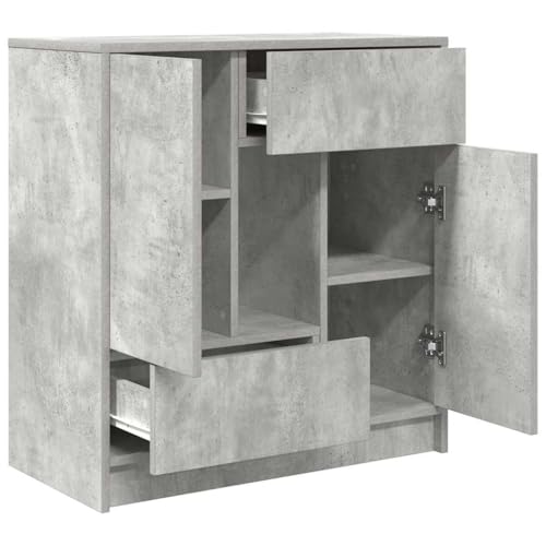 Aparador para salón gris hormigón ideal para renovar el estilo del comedor actual 6