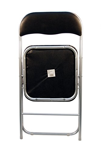 Miniatura 5 de La Silla Española - Pack 6 Sillas Plegables De Aluminio Con Asiento Y Respaldo Acolchados En Pvc, Modelo Sevilla, Color Negro, 78x43,5x46 Cm
