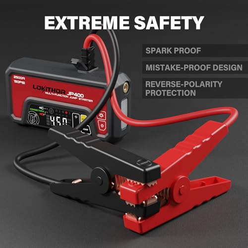Image of LOKITHOR JP400 Jump Starter with Air Compressor for 8.5L Gas /6.5L Diesel