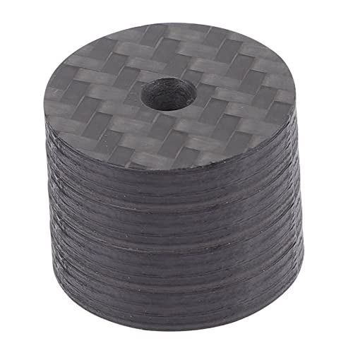 Almohadillas de pies de altavoz de fibra de carbono Happyyami de 25x5mm para alta fidelidad
