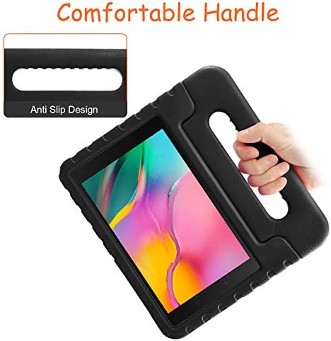 NEWSTYLE Kids Case for Samsung Galaxy Tab A 8.0 2019 (SM-T290/T295) - Toddler Lightweight Shockproof Portable Handle Stand Kids Case for Tab A 8.0 Inch 2019 SM-P290/P295 Release (Black)