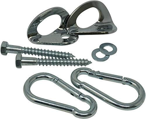 Wise Owl Outfitters Hammock Hanging Kit Heavy Duty Hardware Hooks for Indoor or Outdoor Hang - Tree or Wall Mount Works with All Hammocks Perfect Camping Hook Accessories for Your Hammocks