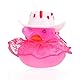 PEUTIER Gummi-Ente, Kleine Auto-Gummi-Ente Lustige Auto-Ornamente Ente Auto-Enten-Zubehör mit Zylinder Sonnenbrille Rock für Auto-Armaturenbrett Büro-Schreibtisch-Dekoration (Rosa)