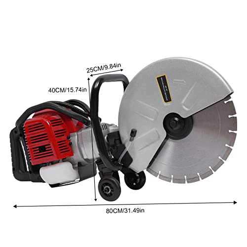 Concrete Cutting Saw, 52Cc Circular Saw Concrete Wet Saw Cutter 1400W 1800Rpm Adjustable Muti-Angle Cutting Chop Saw For Cutting Cement Blocks, Stones, Concrete #TOP2
