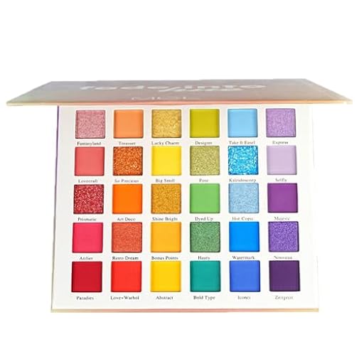 30 Colores Paleta de Sombras de Ojos Metálicas,Profesionales Paletas de Maquillaje Larga Duración,Brillante Paleta de sombras de ojos altamente pigmentadas,Sombra de Ojos Brillantes y Mate Impermeable | Ya disponible en tu tienda friki favorita! En mundofriki.es!