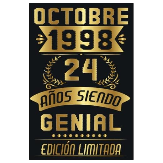 Octubre 1998, 24 Años Siendo Genial: Regalo de 24 cumpleaños para mujeres y hombres, regalo de 24 cumpleaños para él/ella, Cuaderno Diario | regalos de Octubre...
