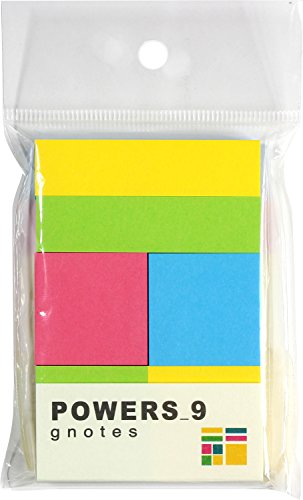 プリントインフォームジャパン gnotes 9種類のふせん紙がコンパクトに収納された『 POWERS_9』 (ブライト)